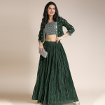 Embroidered Ready to Wear Lehenga & Choli with Jacket
