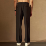 Men Baggy Fit Pleated Trousers