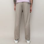 Men Beige Relaxed Cotton Easy Wash Trousers